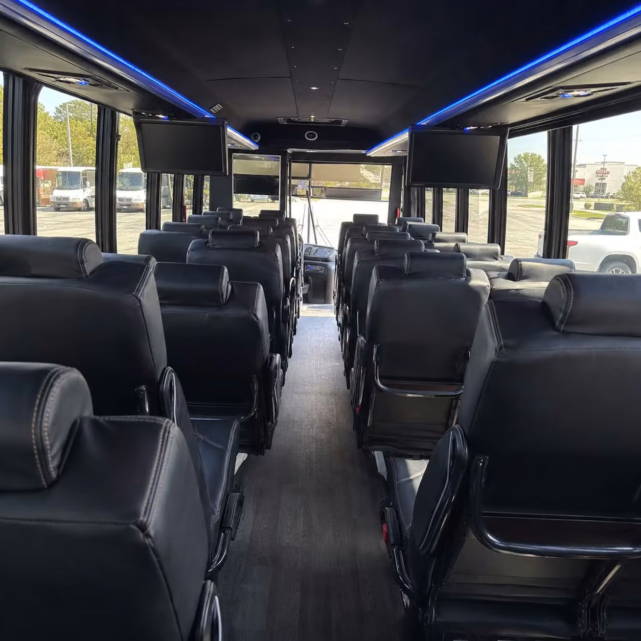 28 passenger minibus inside