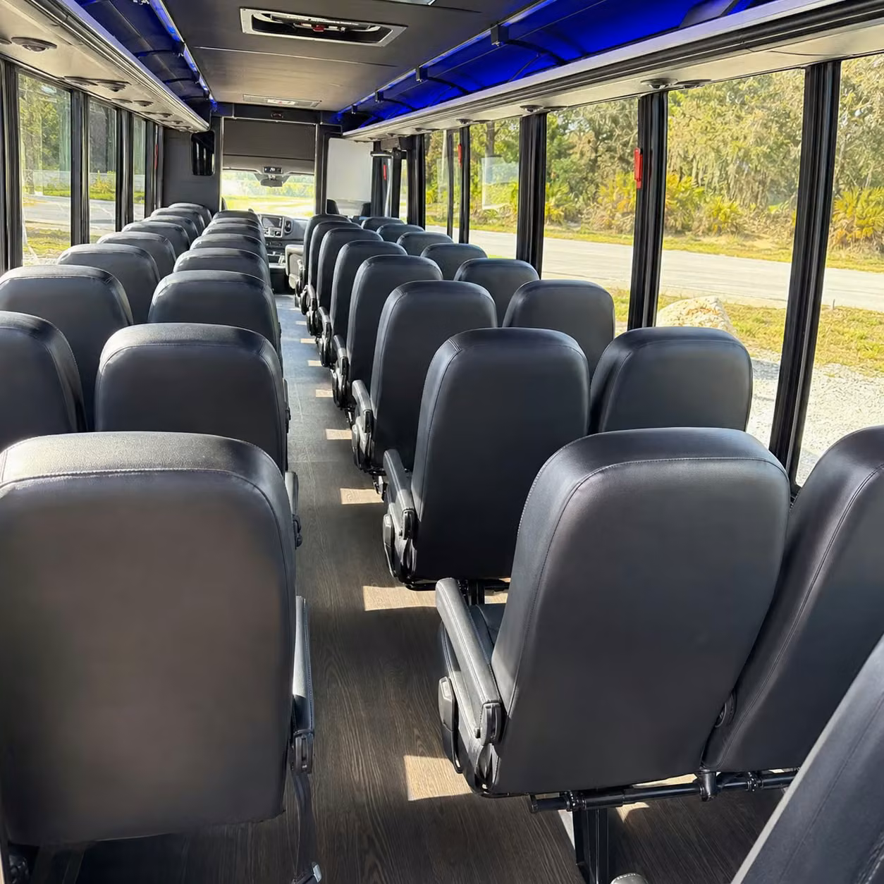 35 passenger minibus interior