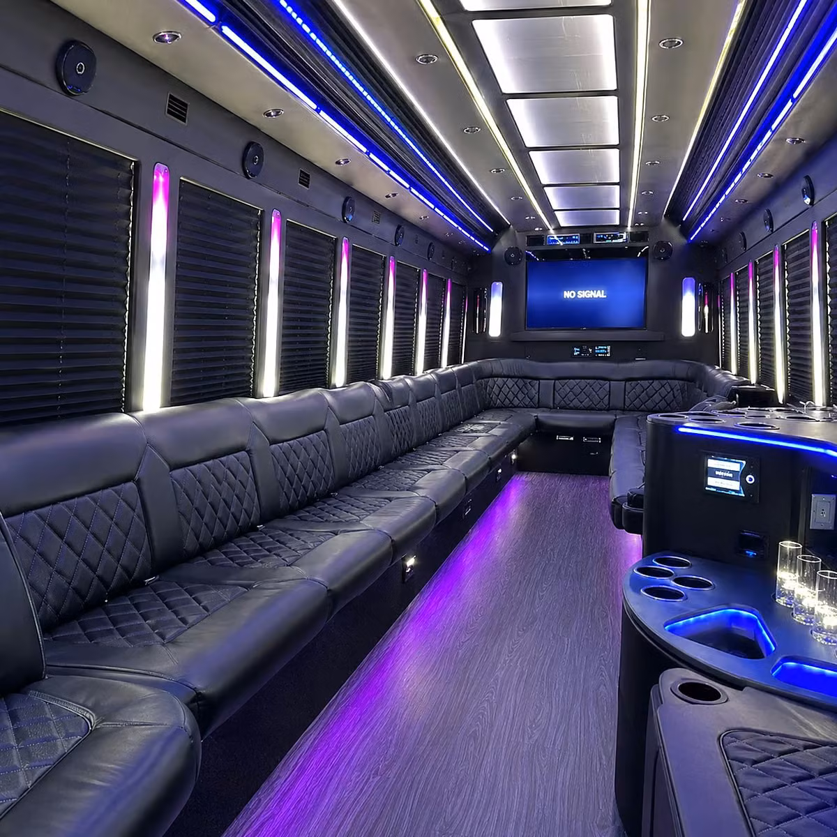 party bus interior