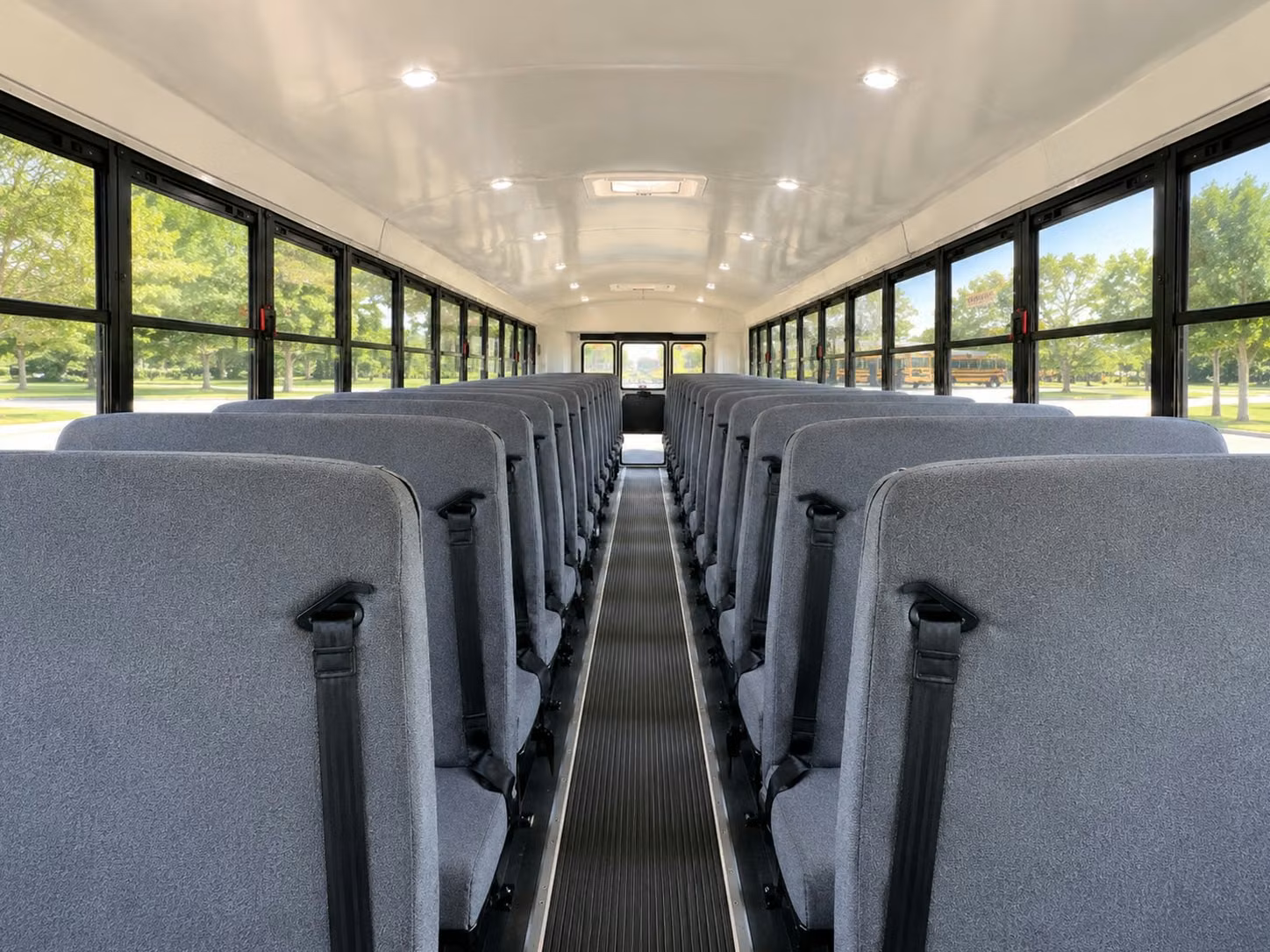 school bus inside